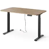 Vicco Bureau Elevate Zwart/Ambachtelijk 140 x 80 cm 2 motoren, Model 58667