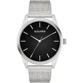 s.Oliver Analoog horloge zwart / zilver