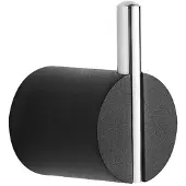 Mexen Aron handdoekhaak, zwart/chroom - 7088135-07
