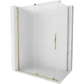 Mexen Velar schuifdouchecabine 160 x 100 , matglas, goud - 871-160-100-31-50