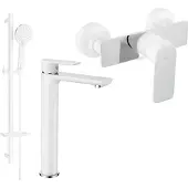 Mexen Alfa DQ40 douchekit, wit/chroom - 745714DQ40-02