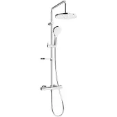 Mexen KX05 opbouwdoucheset met regendouche en thermostaatkraan, chroom/wit - 771500591-00