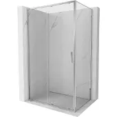Mexen Exo schuifbare douchecabine 180 x 85 , transparant, chroom - 8151-180-085-01-00