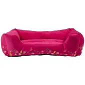 Mars & More Dierenmand L borduurwerk fuchsia roze 80x60x22cm