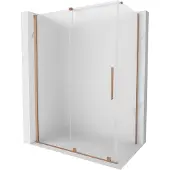 Mexen Velar schuifdouchecabine 160 x 75 , ijs, geborsteld koper - 871-160-075-31-65