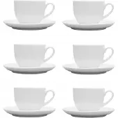 Lubiana Daisy Porseleinen Kopjes & Schotels (12-delig, 6 personen)