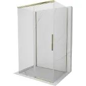 Mexen Rox-3S 3-zijdige schuifdouchecabine 155 x 70 , transparant, goud - 8C2-155-070-50-00-3S