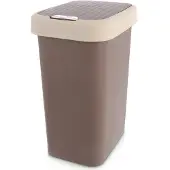 Orion Bruine plastic afvalbak 25 liter
