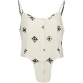 ONLY - ONLCARO STRAP LINEN BLEND KNOT TOP PNT - Dames - Blouses