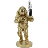 Invicta Tafellamp ASTRONAUT 37 cm handgemaakte sculptuur goud - 48049