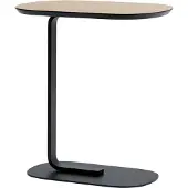 Muuto Relate bijzettafel 60,5 cm eiken, zwart