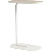 Muuto Relate Bijzettafel Oak Laminate|Off-White | 73.5 cm