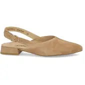 Paul green Ballerina met riempjes lichtbruin