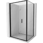 Mexen Exo opvouwbare douchecabine 120 x 75 , transparant, zwart - 816-120-075-70-00