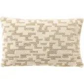 Hoii MALENE | sierkussen 30x50 cm | Brown Rice | beige |