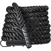 Softee Functional Battle With Hook Battle Rope Zwart 15 m