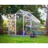 Palram Tuinkas Harmony 6x10 - Polycarbonaat - Zilver - 306x185x208 Cm