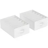 Songmics Opvouwbare garderobe-organizer voor broeken, Klassiek wit / 2
