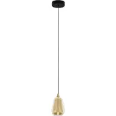 Nova Luce Design hanglamp Alish 1-lichts amber glas