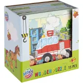 Moxy Houten puzzel 9 stukjes 15x15cm