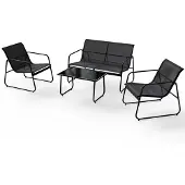 Juskys Tuinset / Tuinmeubelset / Loungeset Genoa - 4-delig - Antraciet