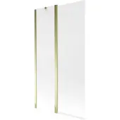 Mexen Flip badwand 2-delig 100 x 150 , matglas, goud - 894-100-101-50-30