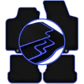 Carlux -BLUE automatten voor: Volkswagen Golf IV cabrio (1998-2002)