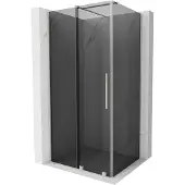 Mexen Velar schuifdouchecabine 120 x 110 , grafiet, geborsteld nikkel - 871-120-110-41-97