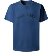 Pepe Jeans Shirt 'GIO' blauw / zwart