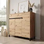 Meubella - Finta - Schoenenkast - Eiken - 119x40x110 cm