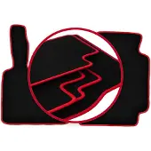 Carlux -RED automatten voor: Smart ForTwo I met poot (1998-2007)