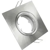 ABC-led Vierkante kantelbare inbouwspot – GU10 – mat nikkel