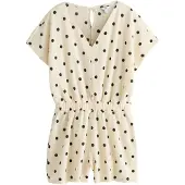 Next Jumpsuit ecru / zwart