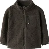 Name It Mini Fleece jas 'NMMMiller' chocoladebruin