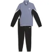 Puma Trainingspak lichtgrijs / zwart / wit