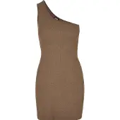 Urban Classics Jurk karamel