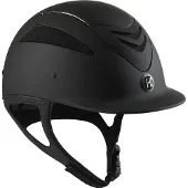 One K Defender Pro Mat Chrome Pijp Ruiterhelm Shell 1 - Zwart