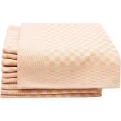 Zöllner Set 10 theedoeken, vaatdoeken, full twine, 100% katoen, 46x70 cm, goud
