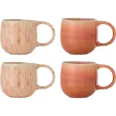 Bloomingville Roselyn mokken roze set van 4 stuks