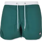 Urban Classics Zwemshorts groen / wit