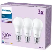 Philips LED lamp E27 | Peer A60 | Mat | 4000K | 13W (100W) | 3 stuks