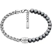 Diesel Armband antraciet / zilver