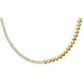Fossil Ketting 'Sutton' goud / transparant