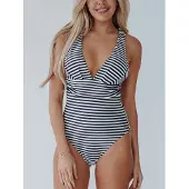 Bomain Badpak Valetta | Maat: 46 | Kleur: Marine Blauw