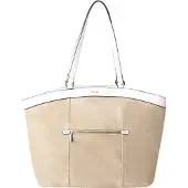 Usha Shopper donkerbeige / wit