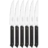Laguiole En Aubrac Gastronome getextureerd PaperStone, 6-delige steakmessenset
