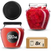 Kadax Amphora Pot Ø82 510ml + Deksel Ø82 Zwart