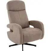 Label51 Esbjerg Fauteuil - Bruin - KunstLeer - Manueel Verstelbaar - -