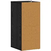 vidaXL Schoenenkast 32 x 35 x 70 cm Bewerkt hout Zwart Eiken