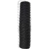 vidaXL Hexagon Hek 0,4 x 100 m PVC Grijs